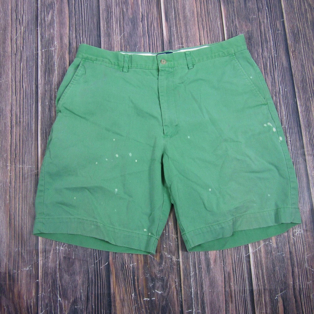 Polo Ralph Lauren Mens 36 Green Prospect Short Chino Shorts Casual Cotton Summer
